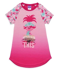 Trolls Girls DreamWorks Nightgown You Got This Poppy Short-Sleeve Pajama