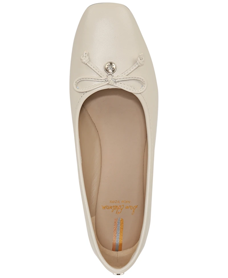 Sam Edelman Women's Meadow Square-Toe Bow Ballet Flats