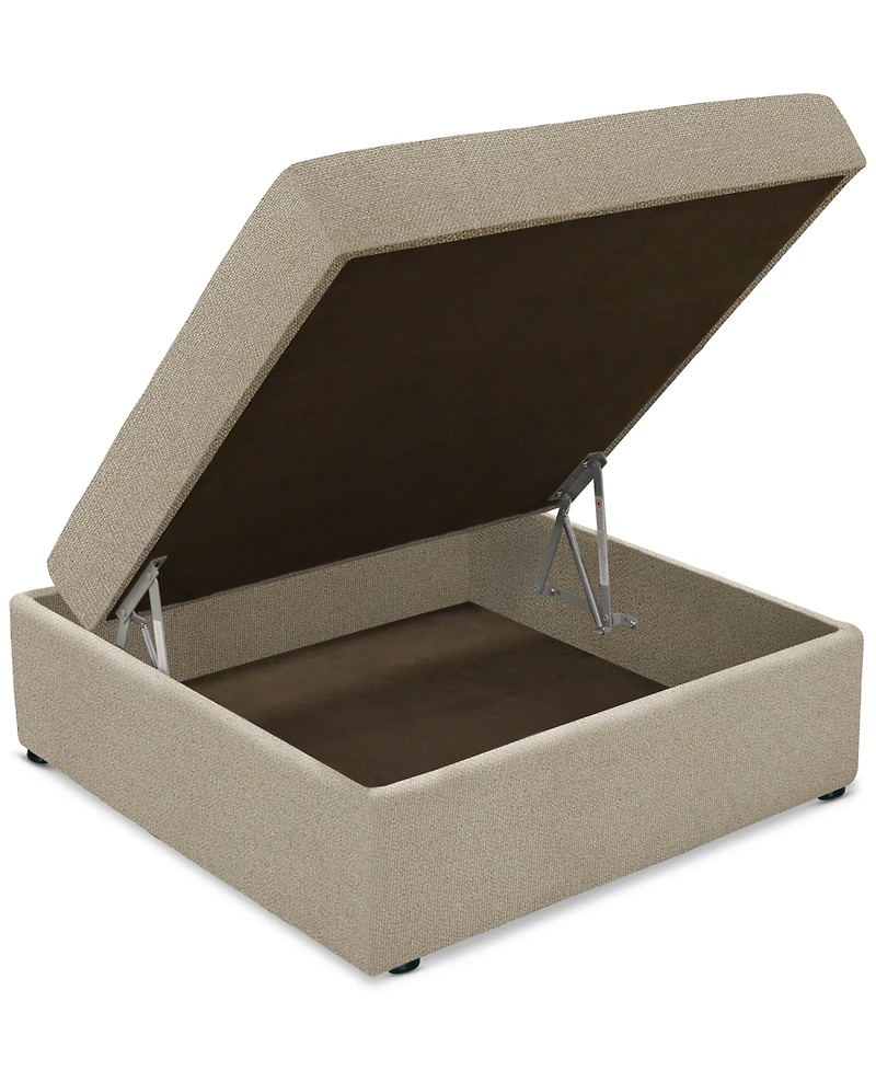 Closeout! Wrenley 36" Fabric Storage Ottoman, Created for Macy's