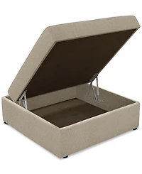 Closeout! Wrenley 36" Fabric Storage Ottoman, Created for Macy's