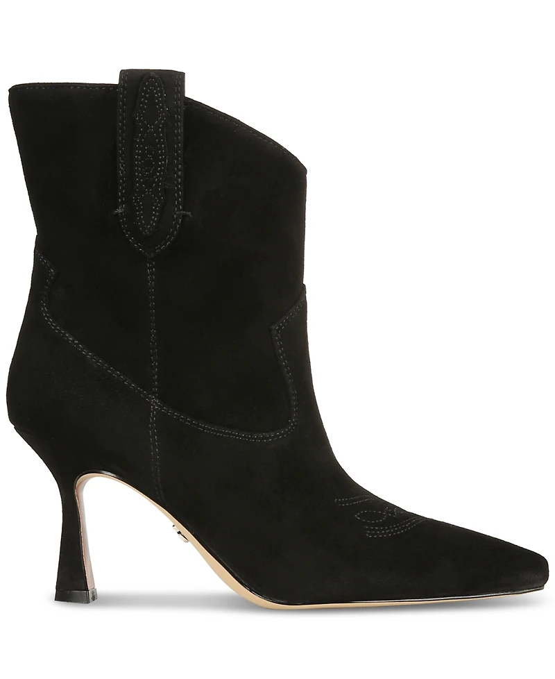 Sam Edelman Women's Moe Pointed-Toe Pull-On Western Boots
