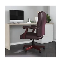 Merrick Lane Versailles High Back Tufted Home Office Chair With Height Adjustment And 360° Swivel
