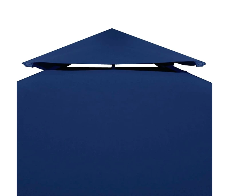 vidaXL 2-Tier Gazebo Top Cover 1 oz/ft² 13.1'x9.8' Blue