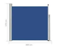Patio Retractable Side Awning 66.9"x118.1