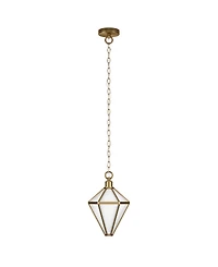Hudson & Canal Adara 10" Wide Pendant with Glass Shade