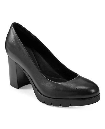 Easy Spirit Women's Eflex Mckay Block Heel Slip-On Dress Pumps