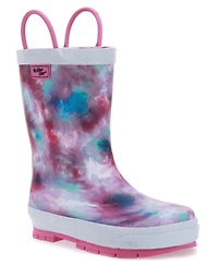 Toddler Little Girl's and Big Tie Dye Rain Boot