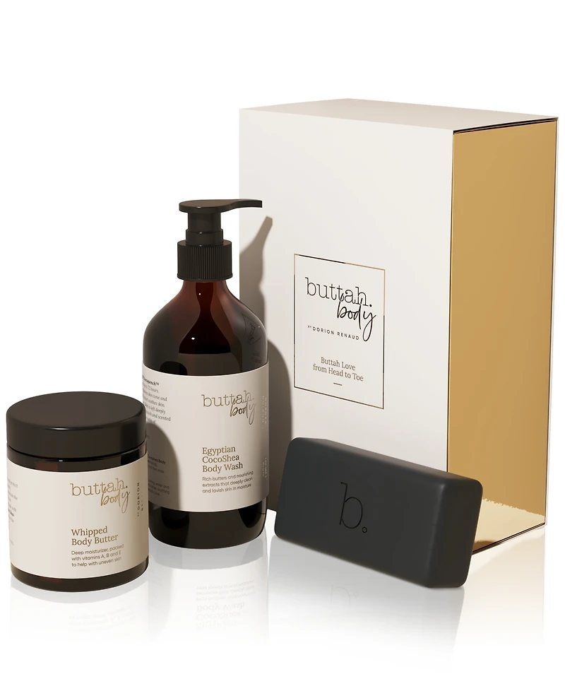 Buttah Skin 3-Pc. Buttah Charcoal Love From Head To Toe Set