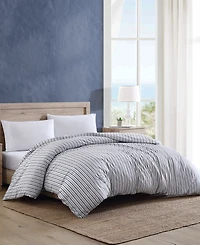 Nautica Coleridge Stripe Cotton Reversible Duvet Cover