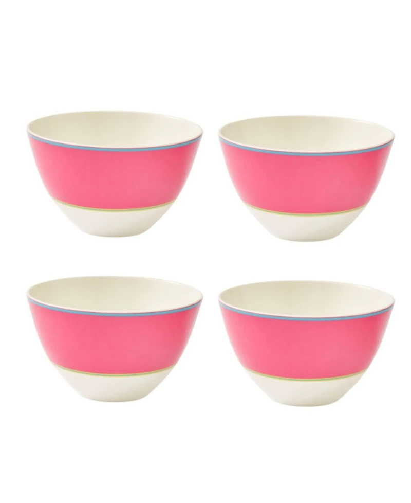 Kit Kemp for Spode Calypso 4 Piece Bowls Set, Service for 4