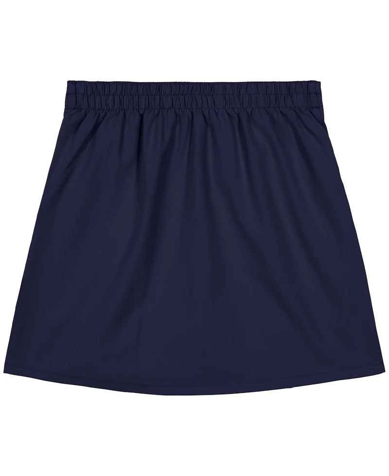 Nautica Little Girls Uniform Button Pockets Elastic Waist Scooter Skorts