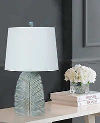 23" Casual Resin Table Lamp with Designer Shade