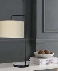 26" Metal Table Lamp with Designer Shade