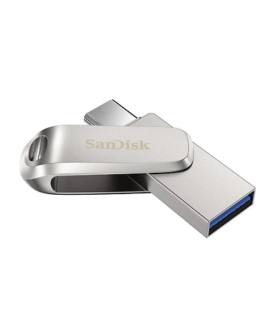 SanDisk 32GB Ultra Dual Drive Luxe Usb Type-c Flash Drive, Gray & Silver