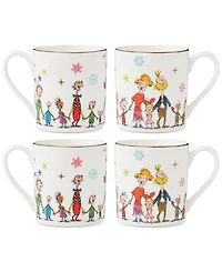 Lenox Merry Grinchmas Porcelain Mugs, Set Of 4