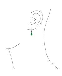 Bling Jewelry Boho Long Elongated Teardrop Filigree Lever Back Dangle Earrings Sterling Silver