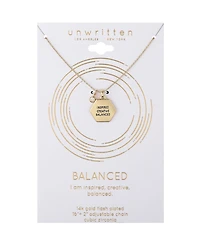 Unwritten Cubic Zirconia Hexagon Pendant Necklace