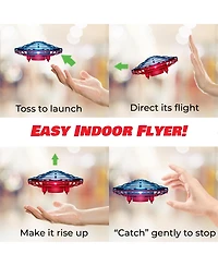 Force1 Scoot Combo Hand Operated Drone for Kids or Adults - Red And Blue