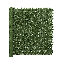 Balcony Screen with Dark Green Leaves 118.1"x59.1"