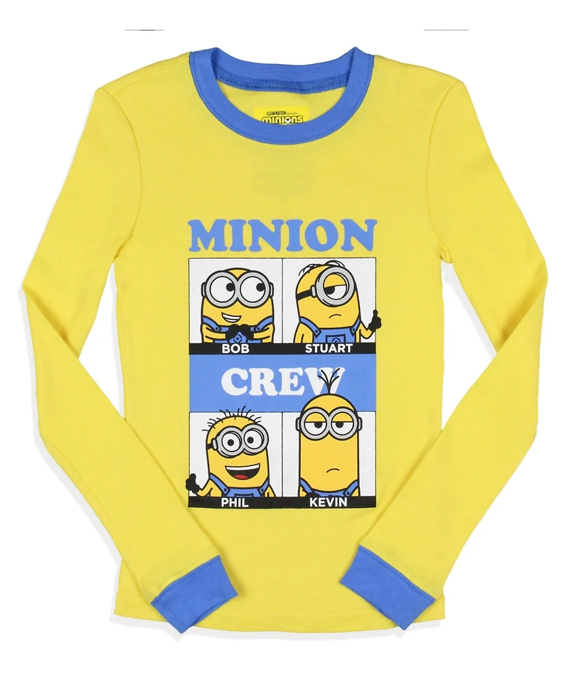 Despicable Me Little Boys Minions Crew Bob Stuart Phil Kevin Sleep 2PC Pajama Set