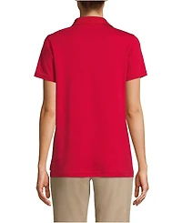 Lands' End Women's Tall Short Sleeve Interlock Polo Shirt