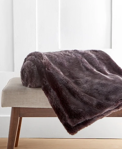 Hotel Collection Lynx Faux Fur Throw, 50" x 60", Exclusively at Macy's