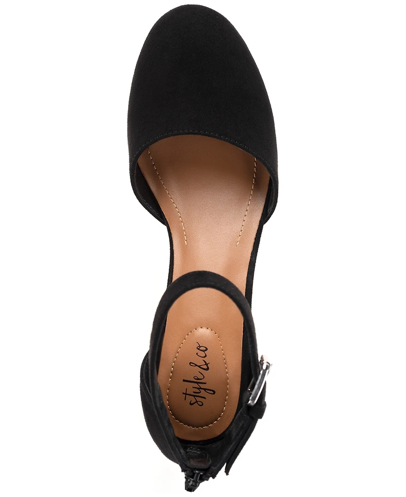 Style & Co Women's Alinaa Two-Piece Block Heel Dress Pumps, Created for Macy's