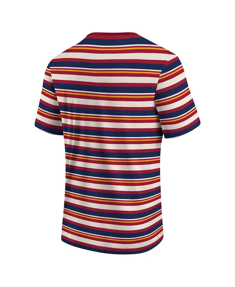Men's Fanatics Red Real Salt Lake Shot Clock Stripe T-shirt