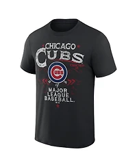 Men's Darius Rucker Collection by Fanatics Black Chicago Cubs Beach Splatter T-shirt