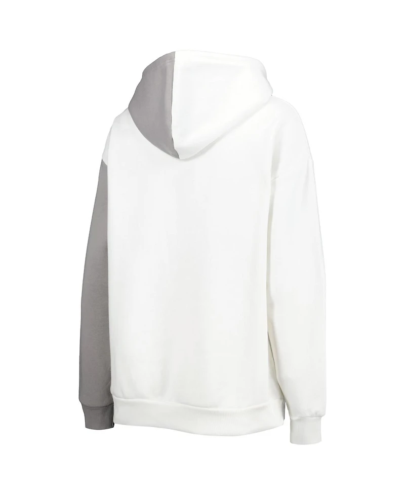 Women's Gameday Couture Gray, White Texas Longhorns Split Pullover Hoodie