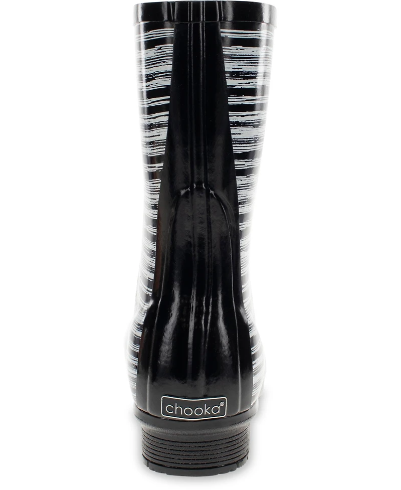 Women's Polished Mid Rain Boot