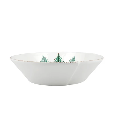 Vietri Melamine Lastra Holiday Large Shallow Serving Bowl 12''