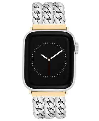 Anne Klein Women's Multi Chain Alloy Metal Link Band designed for Apple Watch 42mm (Series 1-3 only) & 44/45/46/49mm (Ultra & Ultra 2)