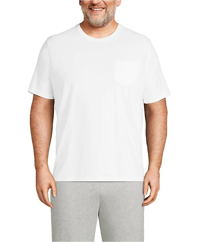 Lands' End Big & Tall Super-t Short Sleeve T-Shirt with Pocket