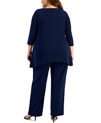 Jm Collection Plus and Petite Wide-Leg Pull-On Pants, Exclusively at Macy's
