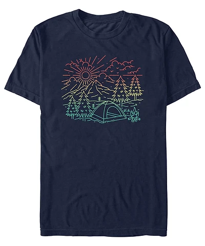 Fifth Sun Men's Generic Additude Camp Short Sleeves T-shirt