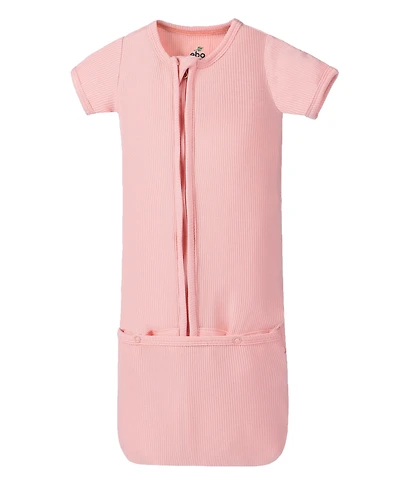 Earth Baby Outfitters Girls Rayon from Bamboo Ribbed Convertible Sleep Gown
