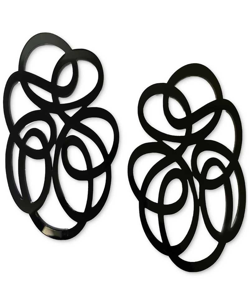 Swanky Designs Tatiana Swirl Drop Earrings