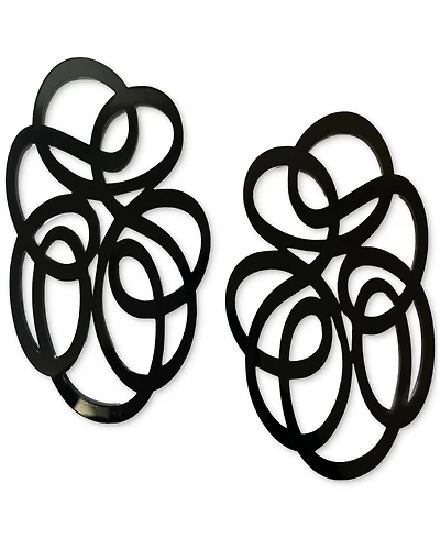Swanky Designs Tatiana Swirl Drop Earrings