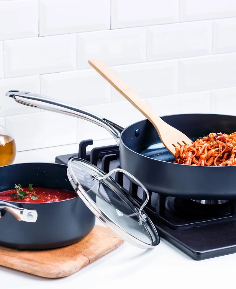 Blue Diamond Hard Anodized Ceramic Nonstick 10 Piece Cookware Set