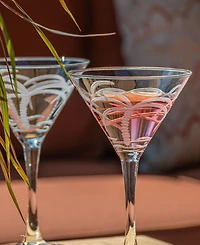 Rolf Glass Palm Tree Martini Glass 10oz