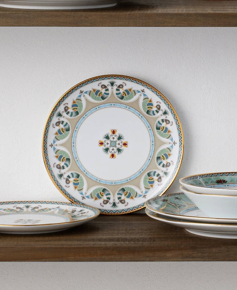 Noritake Serene Garden 4 Piece Salad Plates Set, 8.25", Service for 4