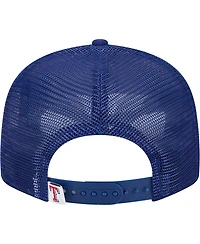 Men's New Era Royal Texas Rangers Team Color Trucker 9FIFTY Snapback Hat