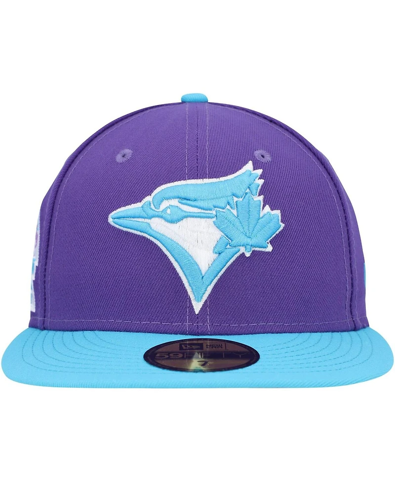 Men's New Era Purple Toronto Blue Jays Vice 59FIFTY Fitted Hat