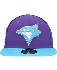 Men's New Era Purple Toronto Blue Jays Vice 59FIFTY Fitted Hat