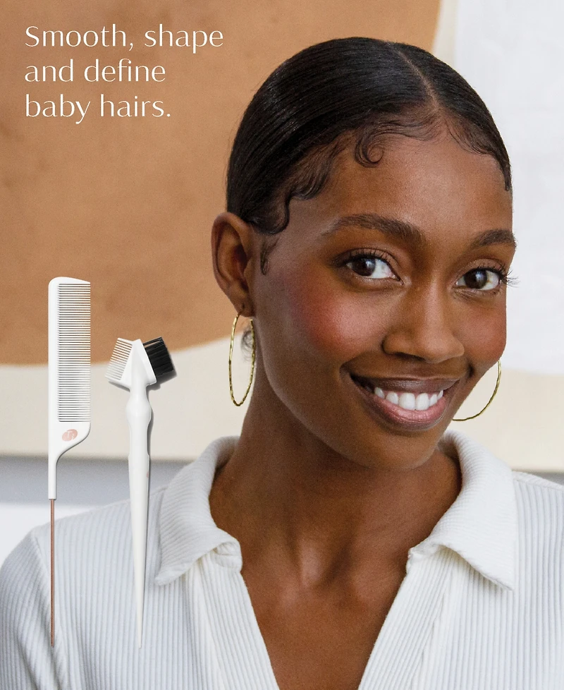 T3 Detail Set with Pintail Comb, Edge Brush, and Teasing Brush, 3 Piece