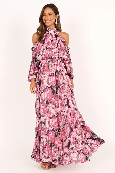 Petal and Pup Women's Hilary Pleated Maxi Dress