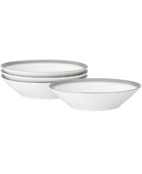 Noritake Charlotta Platinum 4 Piece 5.5" Fruit Bowls Set, 4 oz, Service for 4