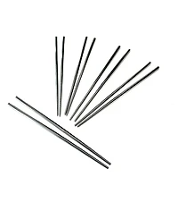 Joyce Chen 5 Pair Reusable Stainless Steel Metal Chopsticks Set