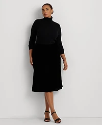 Lauren Ralph Lauren Plus-Size Ribbed Turtleneck Sweater